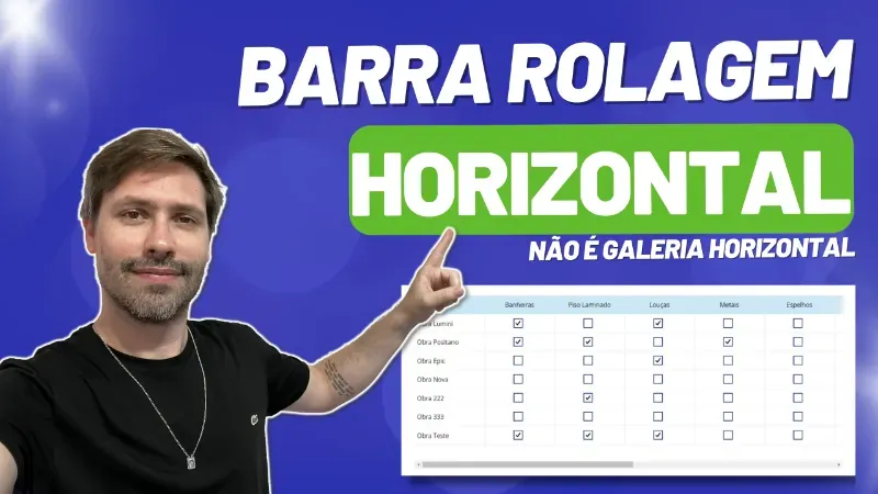Barra de Rolagem Horizontal