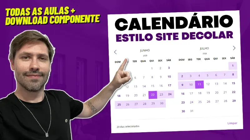 Calendário Estilo Site Decolar