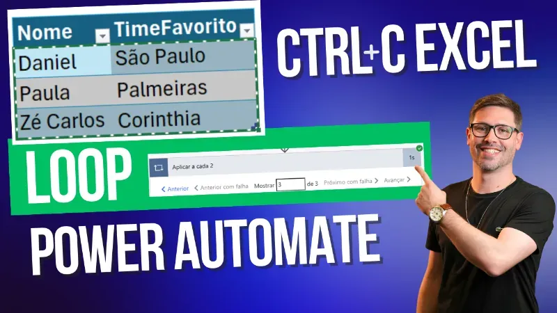 CTRL+C Excel > Loop Power Automate
